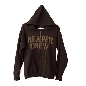 Sons Of Anarchy “Reaper Crew” Brown Zip Up Hoodie Size Small